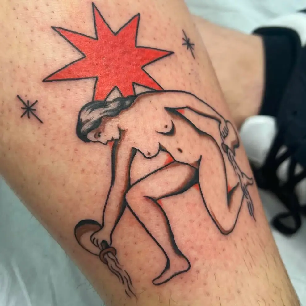 Tatuaje figurativo con estrella